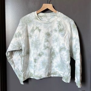 Madewell (Re)sourced Cotton tie-dye swing sweatshirt